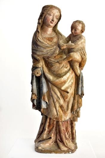 Madona z Leogangu, Salcburk (?), 80. léta 14. století, Bergbau- und Gotikmuseum Leogan