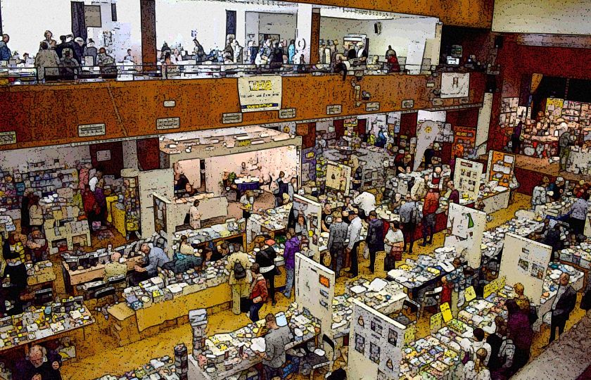 Obrázek z fotografie Podzimního knižního veletrhu v Havlíčkově Brodě v roce 2017 vytvořil Petr Nagy.