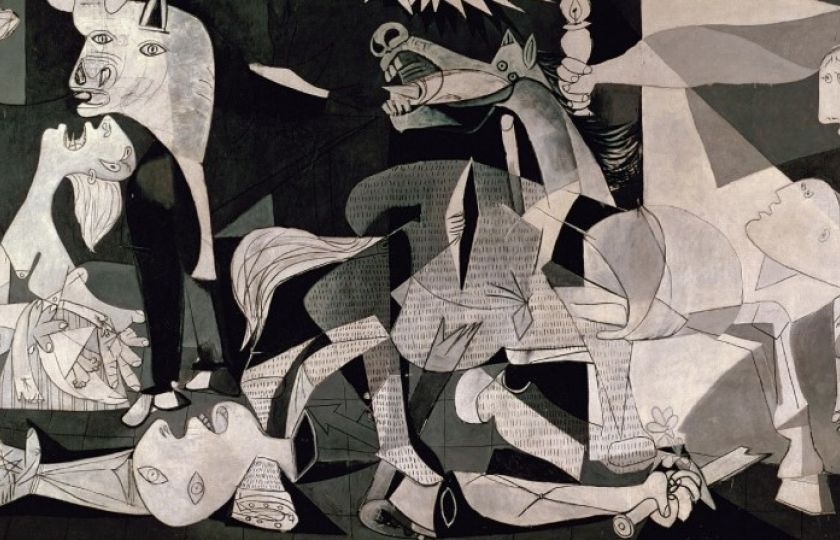 Pablo Picasso: Guernica (1937, výřez). Zdroj: Wikimedia Commons.