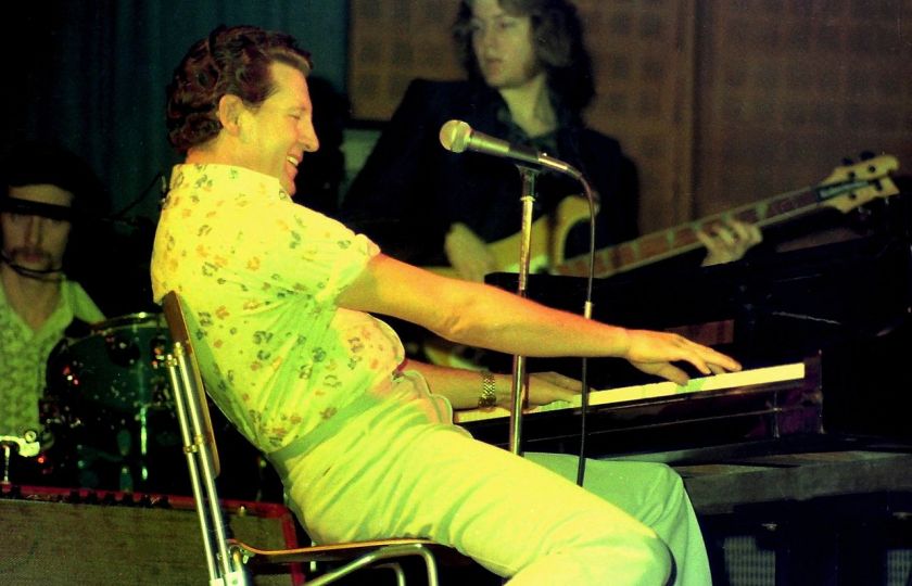 Jerry Lee Lewis v roce 1977. Foto: Klaus Hiltscher. CC-BY-SA