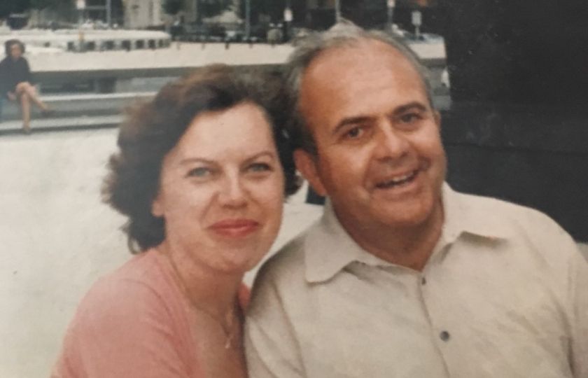 Drahomíra Liehmová se svým manželem A. J. Liehmem je z Ameriky v roce 1983. Foto: archiv LtN