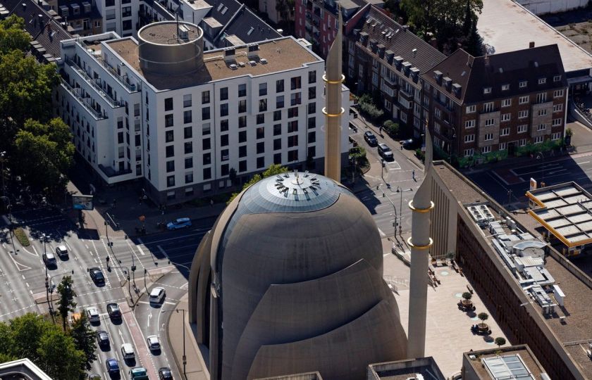 Centrální mešita DITIB v Kolíně nad Rýnem. Foto: Profimedia.