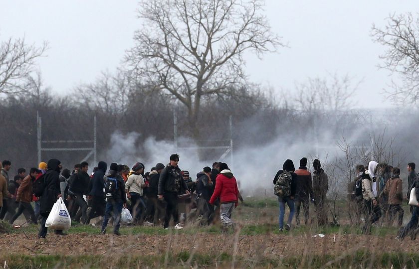 Migranti se už od konce února pokoušejí dostat přes hranici mezi Tureckem a Řeckem. Foto: Profimedia.