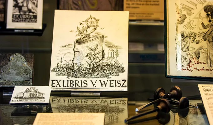 Výstava Pro knihy, pro sbírku, pro radost. XVI. Trienále českého ex libris 2020. Přehlídka současné tvorby 2018–2020. Foto: NM