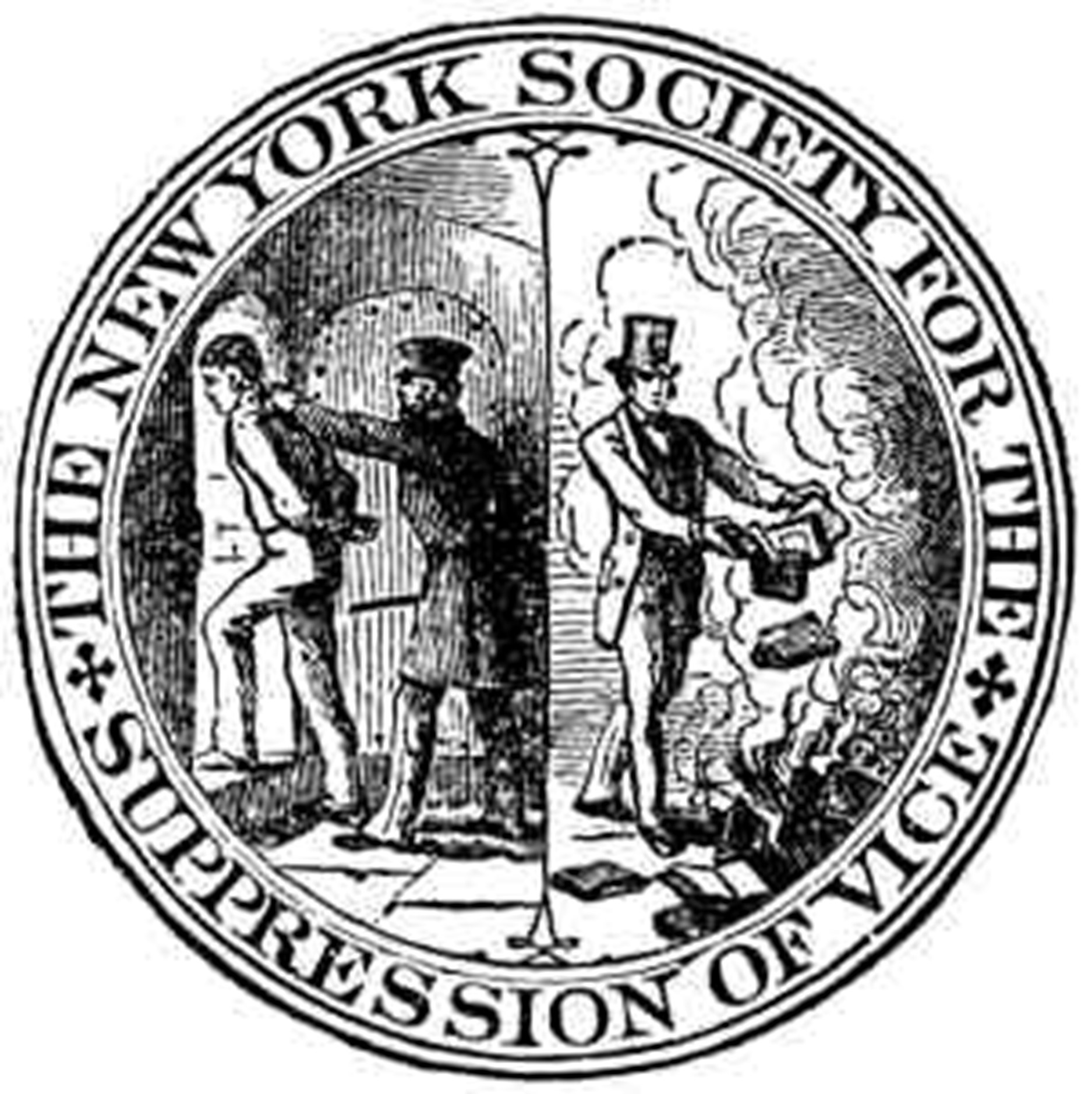 Znak Newyorské společnosti pro potlačování neřesti